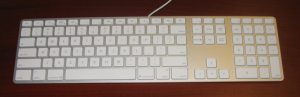 Closeup of the keyboard.